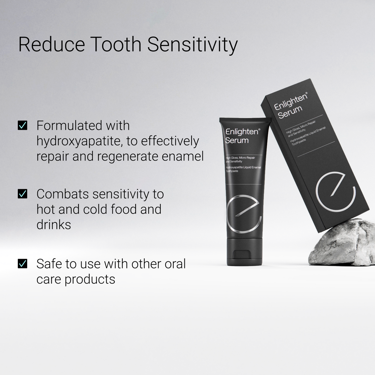 Enlighten Serum highlighting product benefits